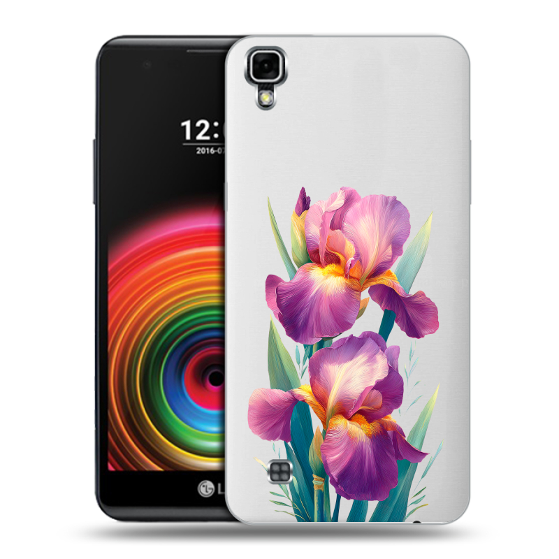 Силиконовый чехол на LG X Power с принтом Цветы орхидеи Силиконовый чехол на LG X Power с принтом Цветы орхидеи