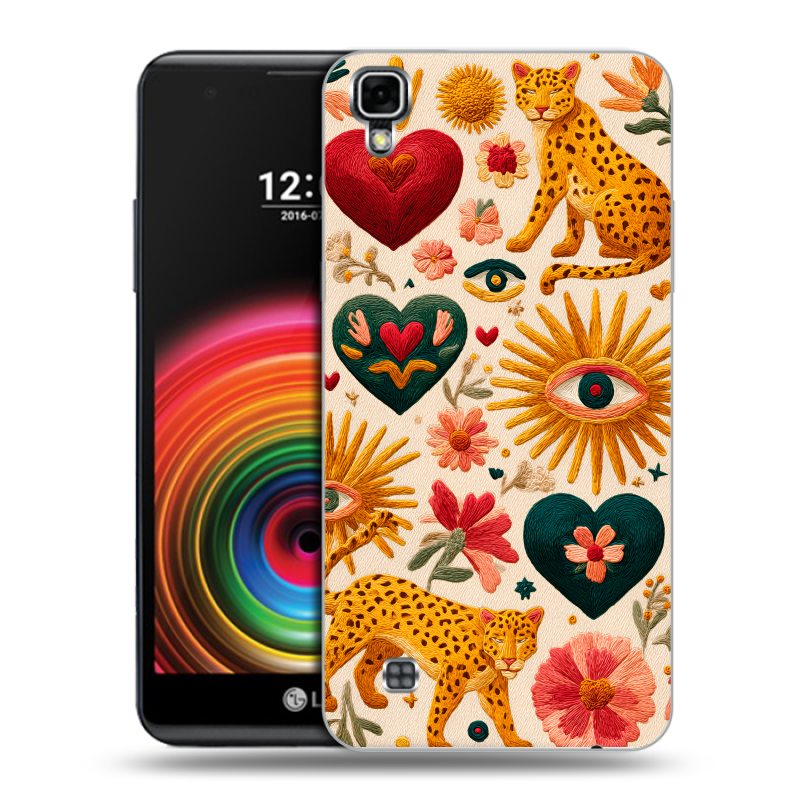 Силиконовый чехол на LG X Power с принтом Модный принт Силиконовый чехол на LG X Power с принтом Модный принт