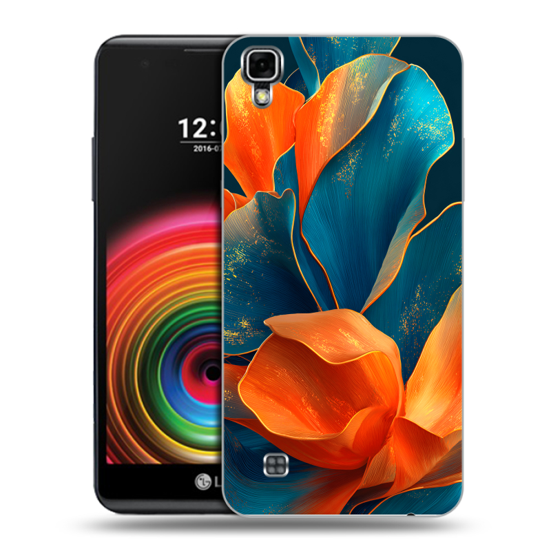 Силиконовый чехол на LG X Power с принтом Цветы Силиконовый чехол на LG X Power с принтом Цветы