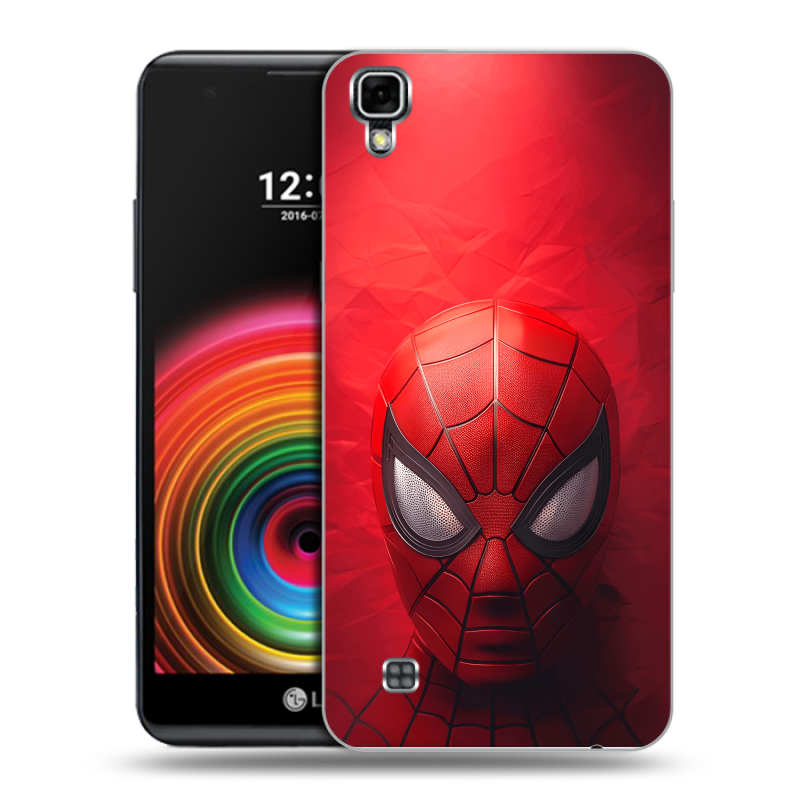 Силиконовый чехол на LG X Power с принтом Spiderman Человек паук Силиконовый чехол на LG X Power с принтом Spiderman Человек паук
