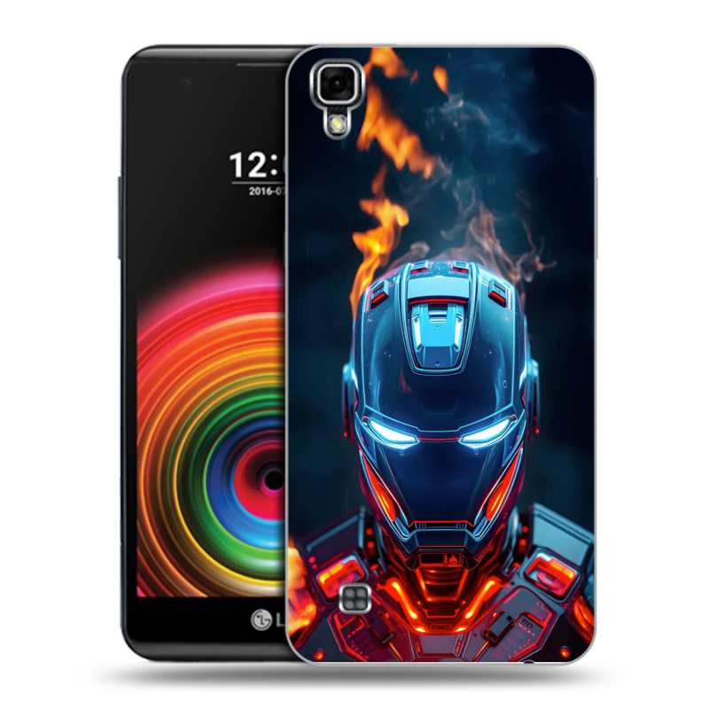 Силиконовый чехол на LG X Power с принтом IronMan Железный человек Силиконовый чехол на LG X Power с принтом IronMan Железный человек