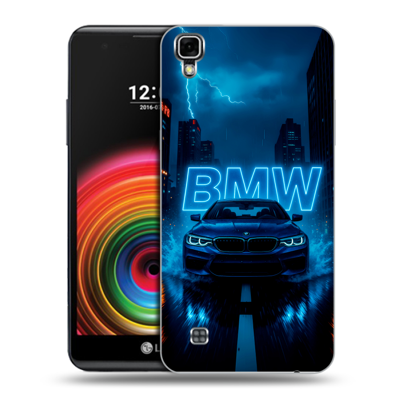 Силиконовый чехол на LG X Power с принтом BMW БМВ Силиконовый чехол на LG X Power с принтом BMW БМВ