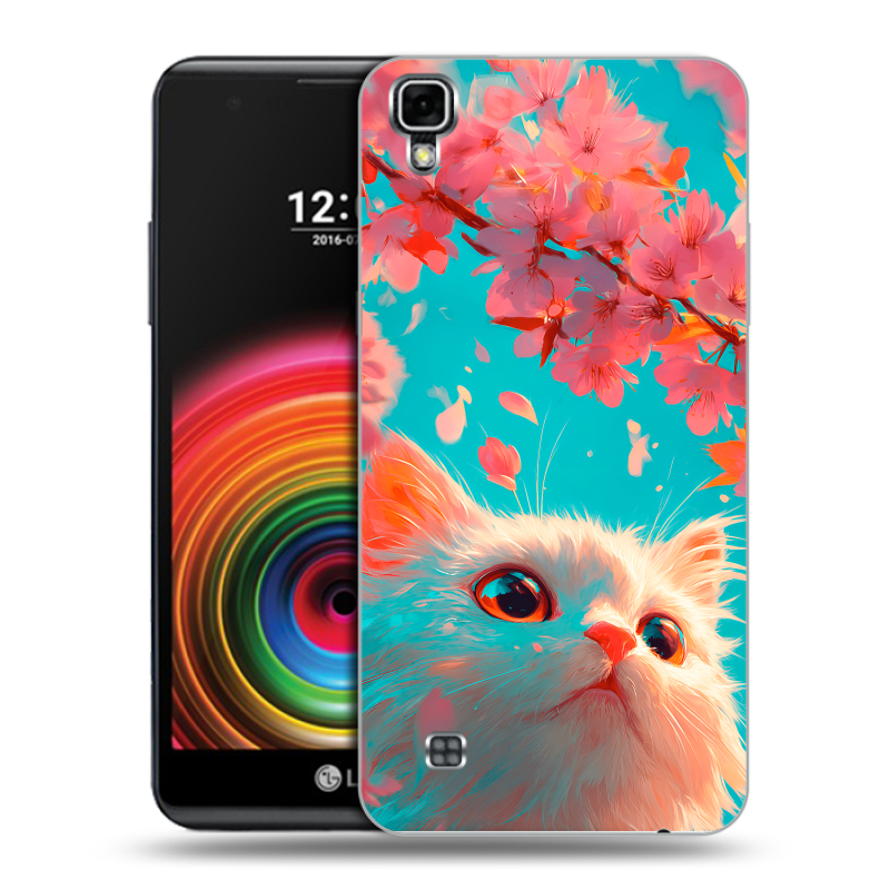 Силиконовый чехол на LG X Power с принтом Красивый кот Силиконовый чехол на LG X Power с принтом Красивый кот