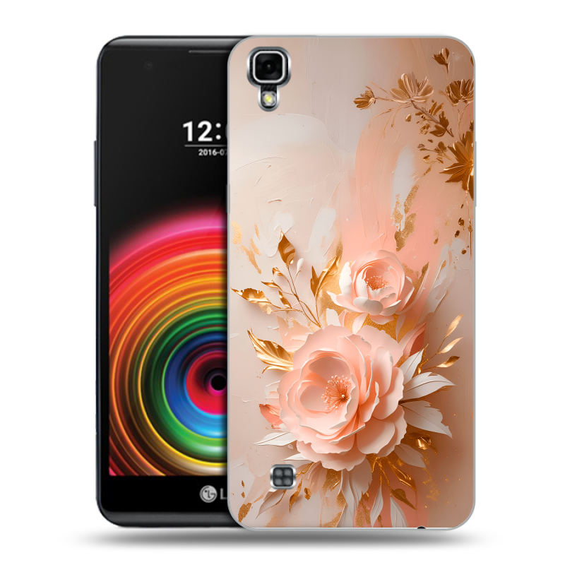 Силиконовый чехол на LG X Power с принтом женский Силиконовый чехол на LG X Power с принтом женский