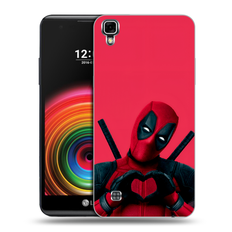 Силиконовый чехол на LG X Power с принтом Дедпул Deadpool Силиконовый чехол на LG X Power с принтом Дедпул Deadpool