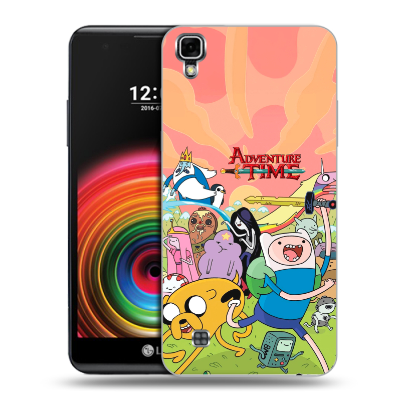 Силиконовый чехол на LG X Power с принтом Adventure time Время приключений Силиконовый чехол на LG X Power с принтом Adventure time Время приключений