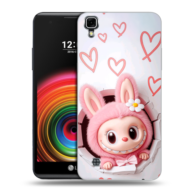Силиконовый чехол на LG X Power с принтом Labubu Лабубу Силиконовый чехол на LG X Power с принтом Labubu Лабубу