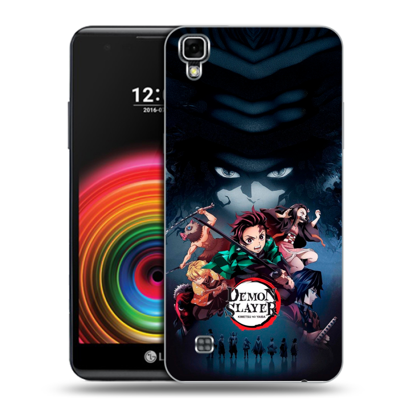 Силиконовый чехол на LG X Power с принтом Demon Slayer Клинок рассекающий демонов Силиконовый чехол на LG X Power с принтом Demon Slayer Клинок рассекающий демонов