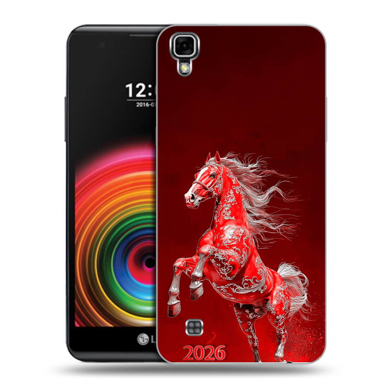 Силиконовый чехол на LG X Power с принтом Новый год Силиконовый чехол на LG X Power с принтом Новый год