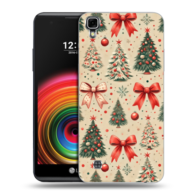 Силиконовый чехол на LG X Power с принтом Новый год Силиконовый чехол на LG X Power с принтом Новый год