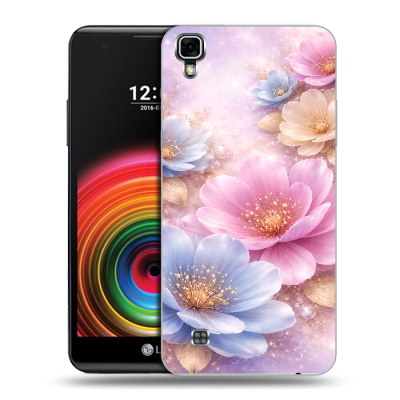 Силиконовый чехол на LG X Power с принтом женский Силиконовый чехол на LG X Power с принтом женский