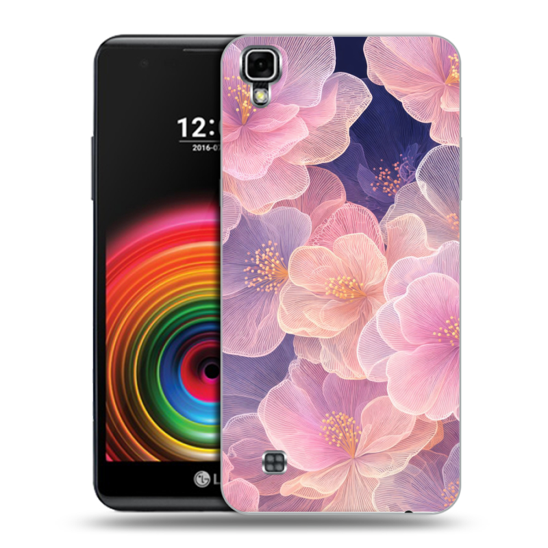 Силиконовый чехол на LG X Power с принтом женский Силиконовый чехол на LG X Power с принтом женский