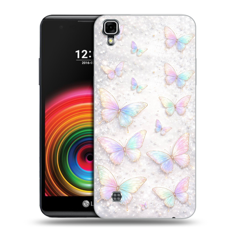 Силиконовый чехол на LG X Power с принтом женский Силиконовый чехол на LG X Power с принтом женский