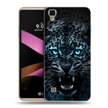 Пластиковый чехол на LG X Style с принтом Темный леопард Пластиковый чехол на LG X Style с принтом Темный леопард