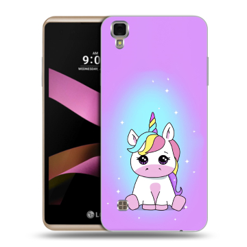 Пластиковый чехол на LG X Style с принтом Единорог Пластиковый чехол на LG X Style с принтом Единорог