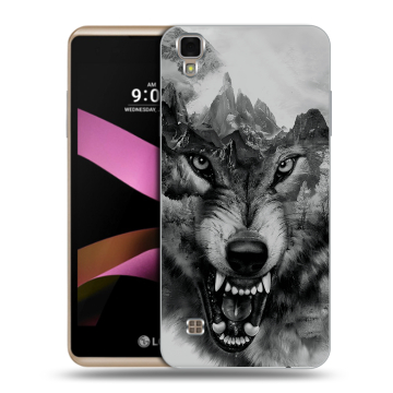 Пластиковый чехол на LG X Style с принтом Волк Пластиковый чехол на LG X Style с принтом Волк