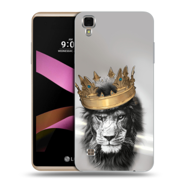 Пластиковый чехол на LG X Style с принтом Лев с короной Пластиковый чехол на LG X Style с принтом Лев с короной