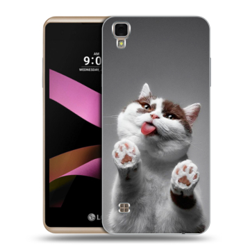 Пластиковый чехол на LG X Style с принтом Коты Пластиковый чехол на LG X Style с принтом Коты