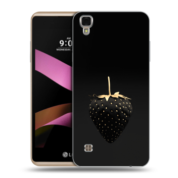 Пластиковый чехол на LG X Style с принтом Черная клубника Пластиковый чехол на LG X Style с принтом Черная клубника