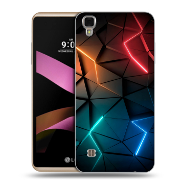 Пластиковый чехол на LG X Style с принтом Абстракция неон Пластиковый чехол на LG X Style с принтом Абстракция неон