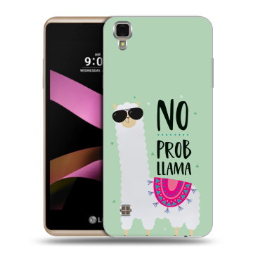 Пластиковый чехол на LG X Style с принтом Лама Пластиковый чехол на LG X Style с принтом Лама