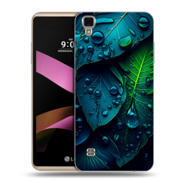 Пластиковый чехол на LG X Style с принтом Листья Пластиковый чехол на LG X Style с принтом Листья