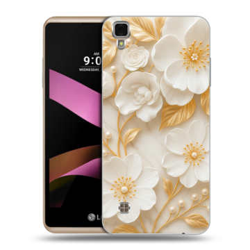 Пластиковый чехол на LG X Style с принтом Цветы Пластиковый чехол на LG X Style с принтом Цветы