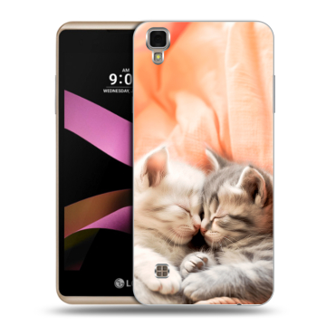 Пластиковый чехол на LG X Style с принтом Котята Пластиковый чехол на LG X Style с принтом Котята
