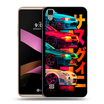Пластиковый чехол на LG X Style с принтом Гоночные машины Пластиковый чехол на LG X Style с принтом Гоночные машины