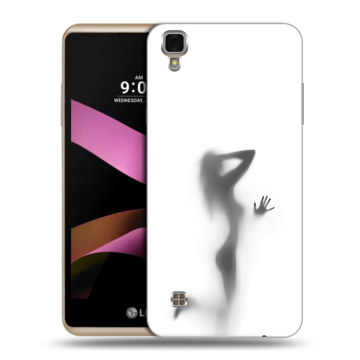 Пластиковый чехол на LG X Style с принтом Силуэт