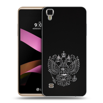 Пластиковый чехол на LG X Style с принтом Герб России
