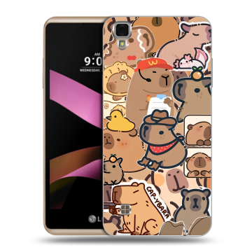 Пластиковый чехол на LG X Style с принтом капибара Пластиковый чехол на LG X Style с принтом капибара