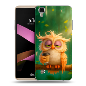 Пластиковый чехол на LG X Style с принтом сова Пластиковый чехол на LG X Style с принтом сова