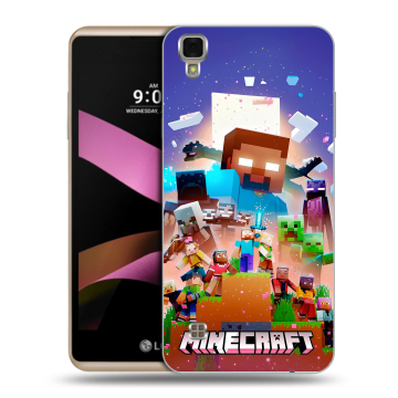 Пластиковый чехол на LG X Style с принтом Майнкрафт Minecraft