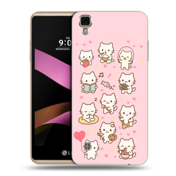 Пластиковый чехол на LG X Style с принтом Hello Kitty Хелоу Кити