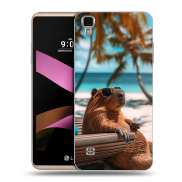 Пластиковый чехол на LG X Style с принтом Капибара Пластиковый чехол на LG X Style с принтом Капибара