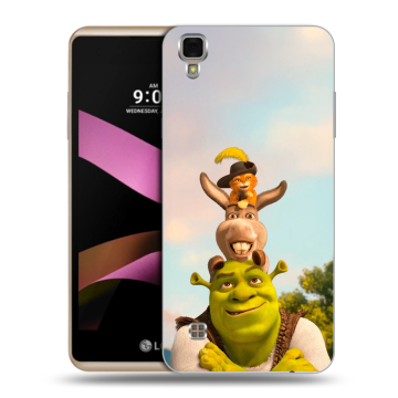 Пластиковый чехол на LG X Style с принтом Шрек Shrek