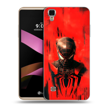Пластиковый чехол на LG X Style с принтом человек паук spiderman Пластиковый чехол на LG X Style с принтом человек паук spiderman