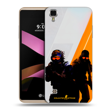 Пластиковый чехол на LG X Style с принтом Контер страйк Counter strike Пластиковый чехол на LG X Style с принтом Контер страйк Counter strike
