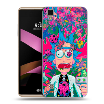 Пластиковый чехол на LG X Style с принтом Рик и Морти Rick Morty