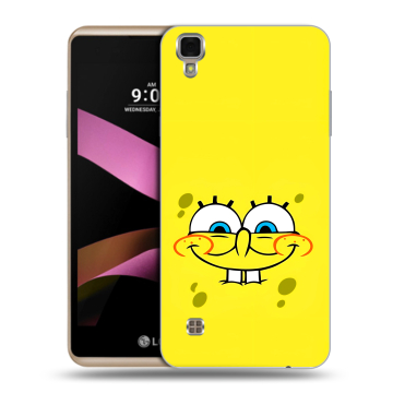 Пластиковый чехол на LG X Style с принтом спанчбоб спанч боб