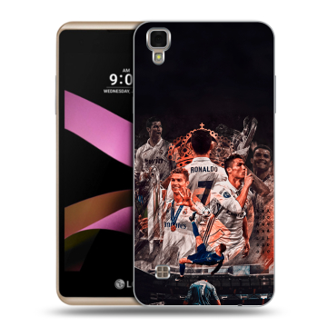 Пластиковый чехол на LG X Style с принтом Реал Роналдо Real Ronaldo