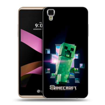 Пластиковый чехол на LG X Style с принтом Майнкрафт Minecraft