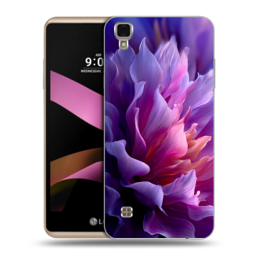 Пластиковый чехол на LG X Style с принтом женский цветы Пластиковый чехол на LG X Style с принтом женский цветы