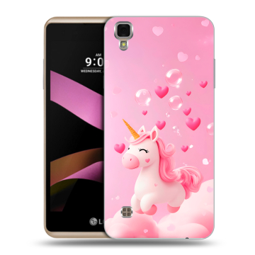 Пластиковый чехол на LG X Style с принтом Единорог Пластиковый чехол на LG X Style с принтом Единорог