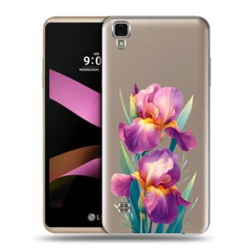 Пластиковый чехол на LG X Style с принтом Цветы орхидеи