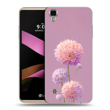 Пластиковый чехол на LG X Style с принтом Цветы