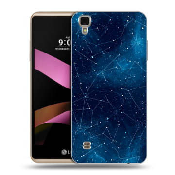 Пластиковый чехол на LG X Style с принтом Космос звезды
