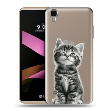 Пластиковый чехол на LG X Style с принтом Котенок