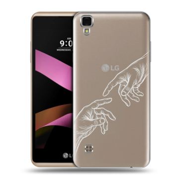 Пластиковый чехол на LG X Style с принтом Сотворение мира